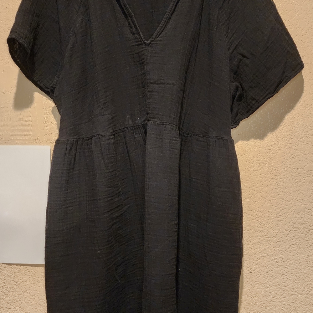 Old Navy Black Midi Dress